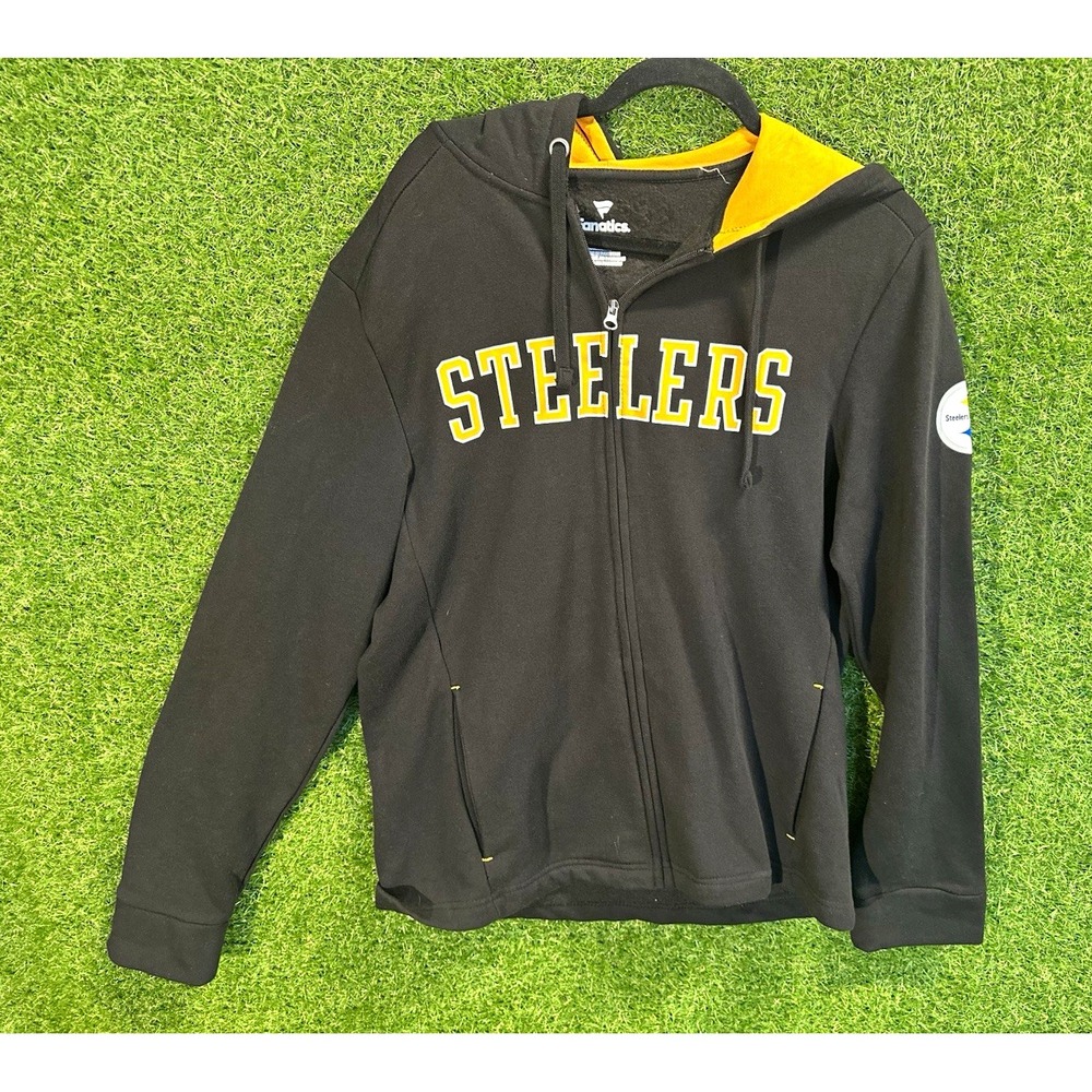 Fanatics Pittsburgh Steelers NFL Men's Sweatshirt Hoodie Black/Gold Size S